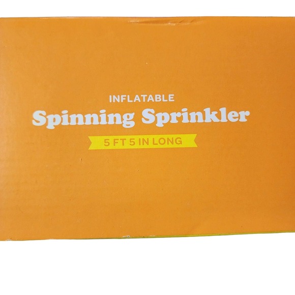 Sun Squad Inflatable Spinning Sprinkler, 5'5" L, 17.5" W, 11.5"H, w/ Repair Kit - Picture 5 of 6